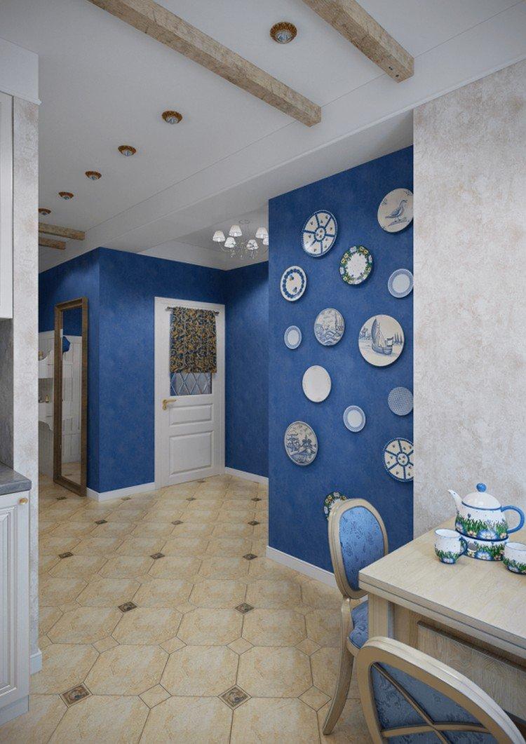 Яркий прованс в двухкомнатной квартире - Дизайн квартиры в стиле прованс