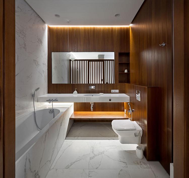 Дизайн квартиры «Wood & Marble»