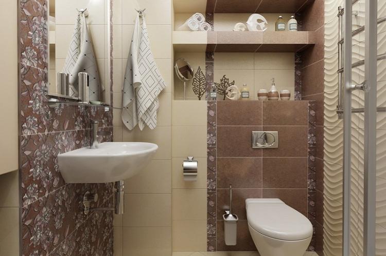 Перепланировка за счет коридора - Дизайн маленького туалета