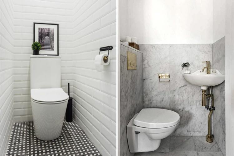 Используй светлые цвета - Дизайн маленького туалета