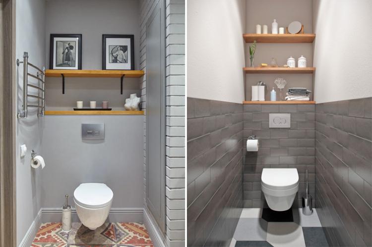 Правильное освещение - Дизайн маленького туалета