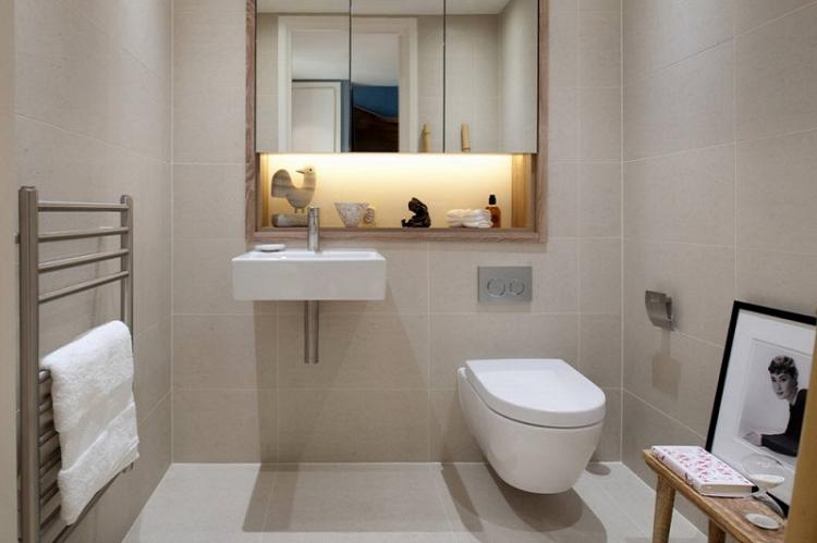 Дизайн маленького туалета - фото реальных интерьеров