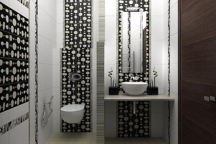 Дизайн маленького туалета - фото реальных интерьеров