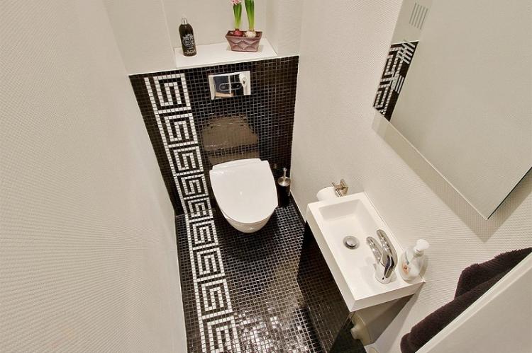 Дизайн маленького туалета - фото реальных интерьеров