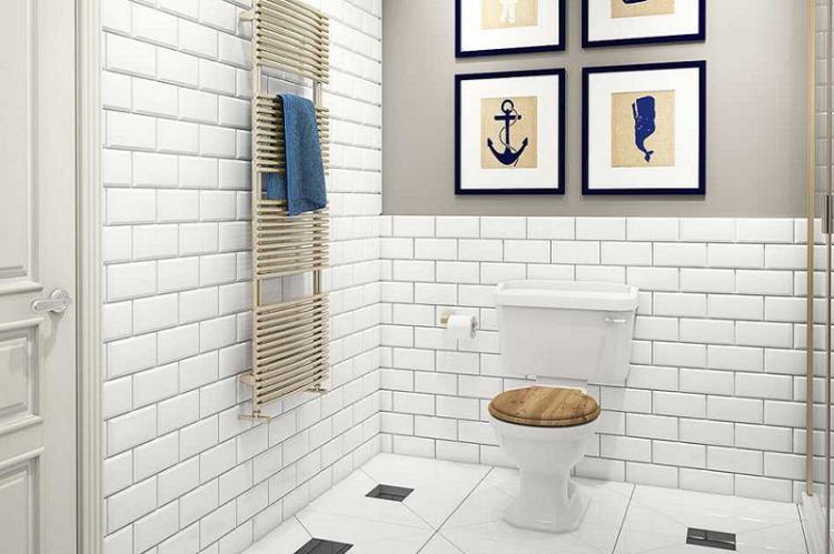 Дизайн маленького туалета - фото реальных интерьеров