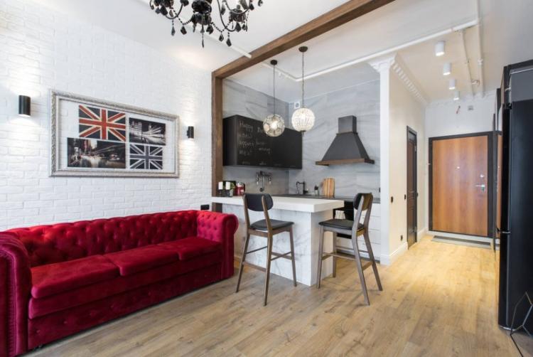 Перепланировка - Дизайн маленькой гостиной