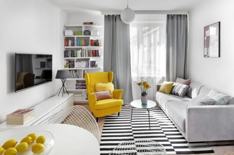 Минимализм в интерьере - Дизайн маленькой гостиной