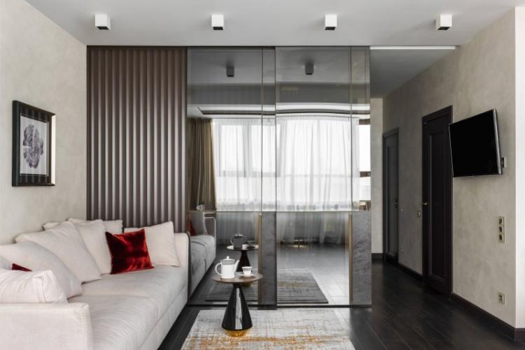 Больше зеркал - Дизайн маленькой гостиной