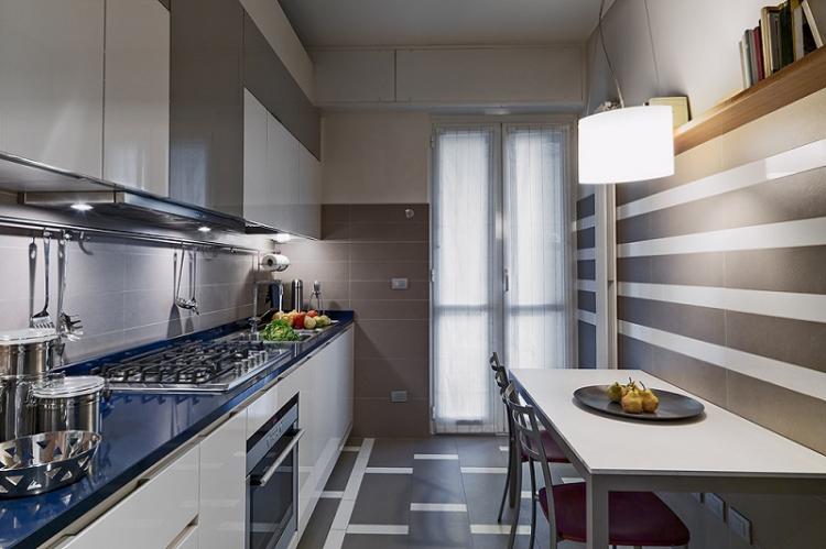 Разноуровневое освещение - Дизайн маленькой кухни