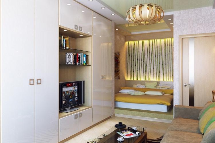 Что делать с нишей - Дизайн маленькой спальни