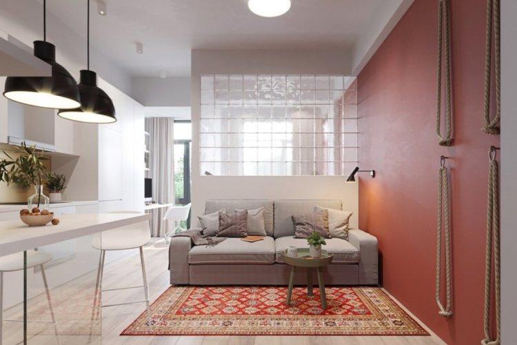 Немного тепла на 33 кв.м. в Сочи - Дизайн однокомнатной квартиры 33 кв.м.