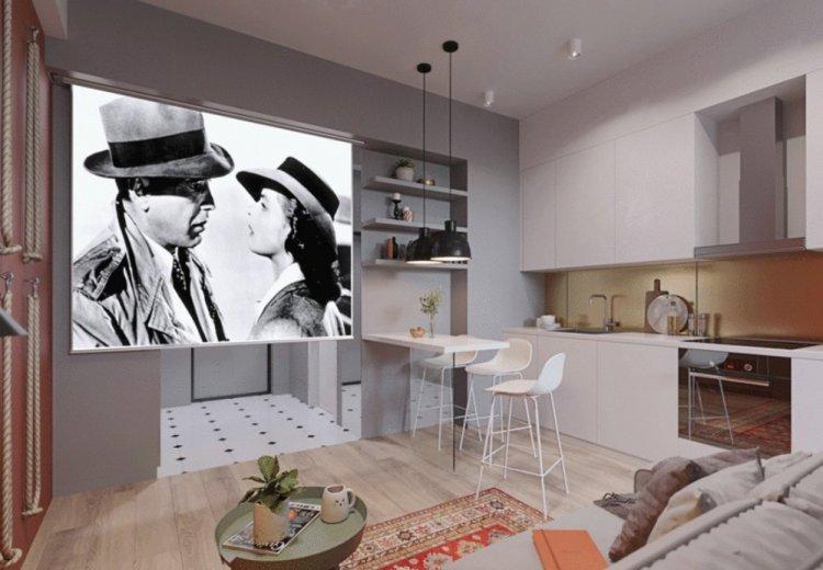 Немного тепла на 33 кв.м. в Сочи - Дизайн однокомнатной квартиры 33 кв.м.