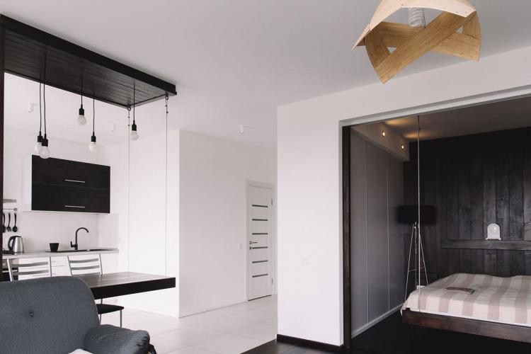 Дизайн однокомнатной квартиры 40 кв.м. - фото