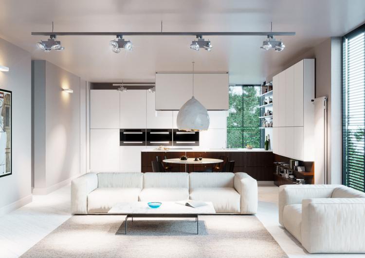 Дизайн-проект квартиры «White sky»