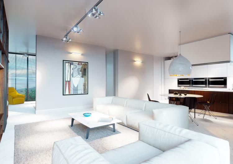 Дизайн-проект квартиры «White sky»