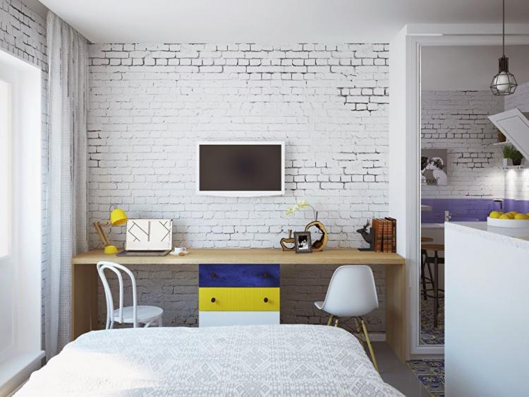 Дизайн-проект маленькой квартиры-студии, Сочи