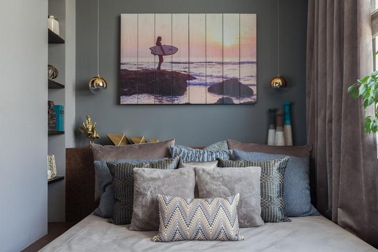 Декор и текстиль - Дизайн спальни 9 кв.м.