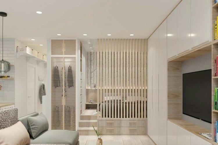 Освещение и подсветка - Дизайн гостиной, совмещенной со спальней