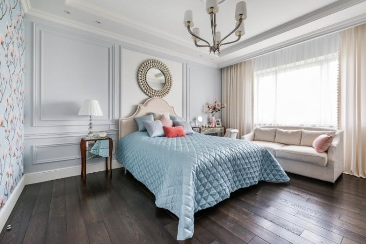 Отделка пола - Дизайн спальни в классическом стиле