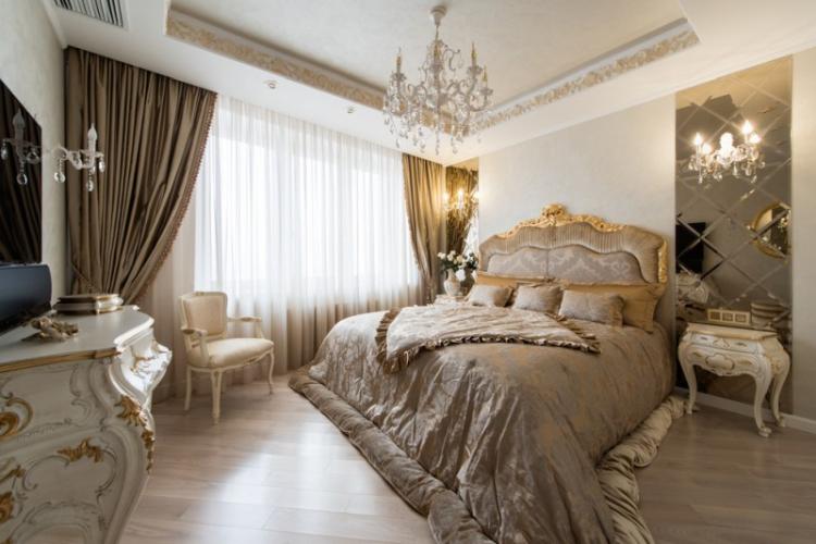 Спальня в классическом стиле - дизайн интерьера фото