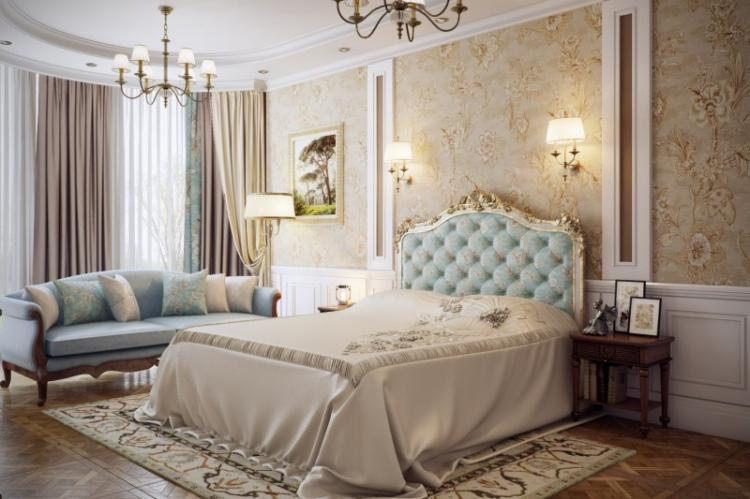 Спальня в классическом стиле - дизайн интерьера фото