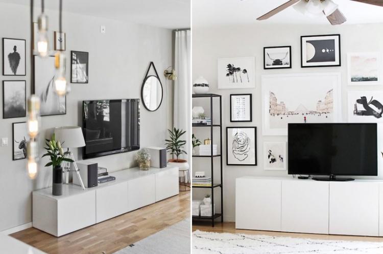 17 красивых идей дизайна стены с телевизором