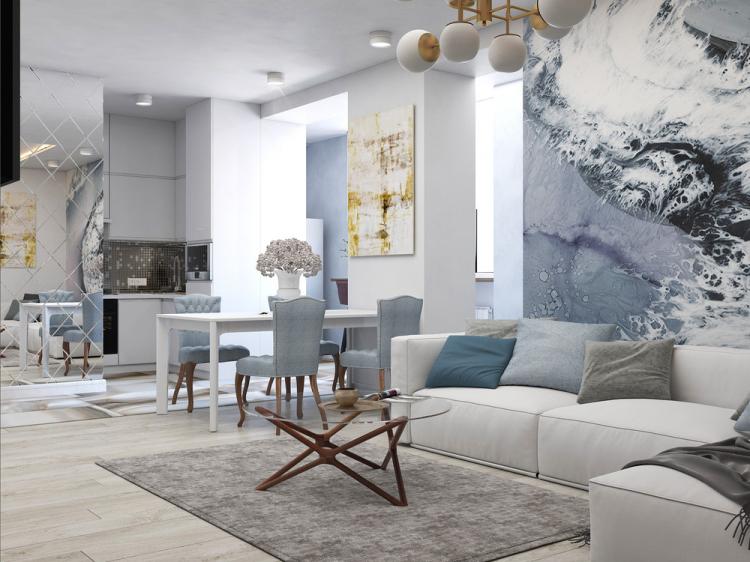 Дизайн трехкомнатной квартиры 90 кв.м.