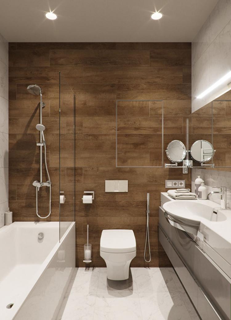 Дизайн интерьера ванной комнаты 4 кв.м. - фото реальных интерьеров