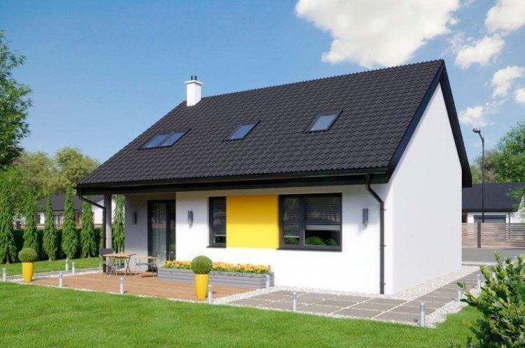 Одноэтажный дом с мансардой - проекты и фото