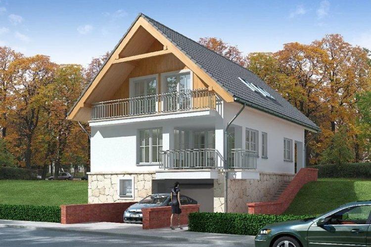 Двухэтажный дом с мансардой - проекты и фото