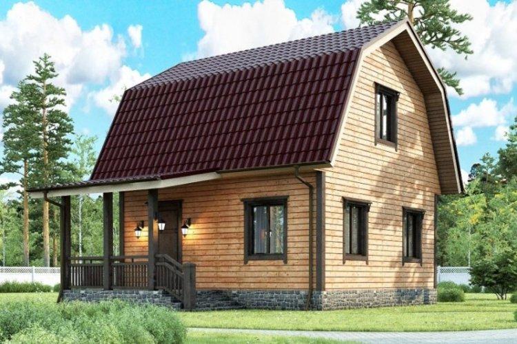 Дом 6 на 6 с мансардой - проекты и фото