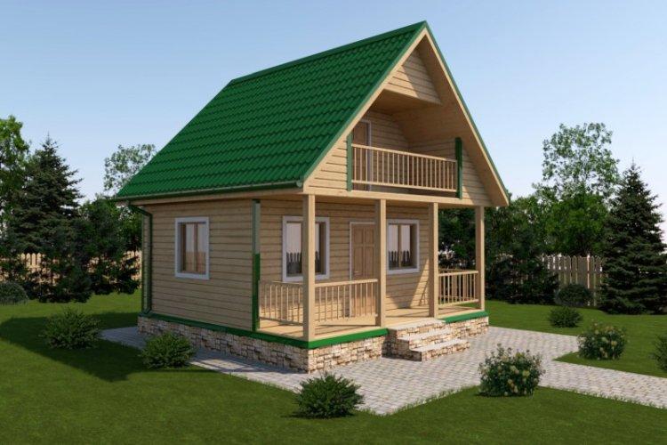 Дом 6 на 6 с мансардой - проекты и фото