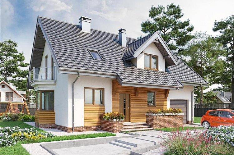 Каркасный дом с мансардой - проекты и фото