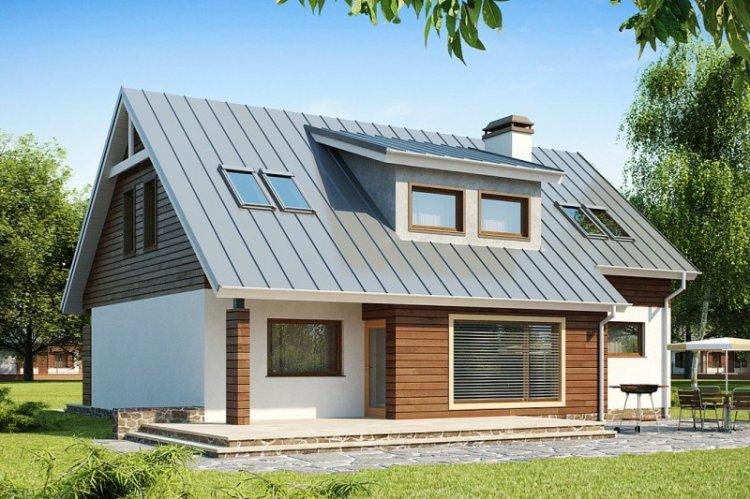 Каркасный дом с мансардой - проекты и фото