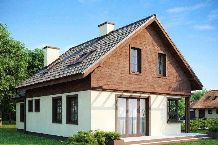 Каркасный дом с мансардой - проекты и фото