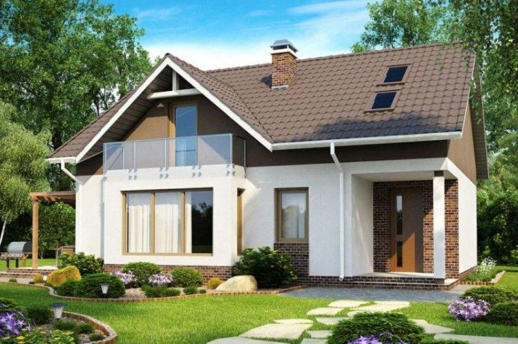 Каркасный дом с мансардой - проекты и фото