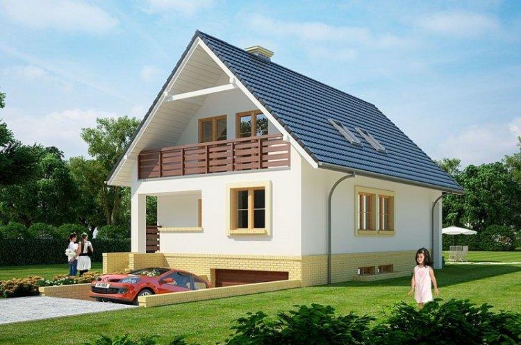 Дом из пеноблоков с мансардой - проекты и фото