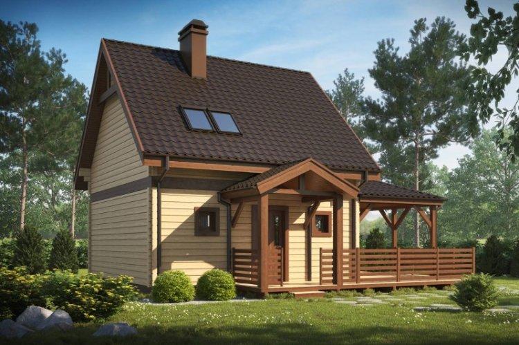 Дачный дом с мансардой - проекты и фото