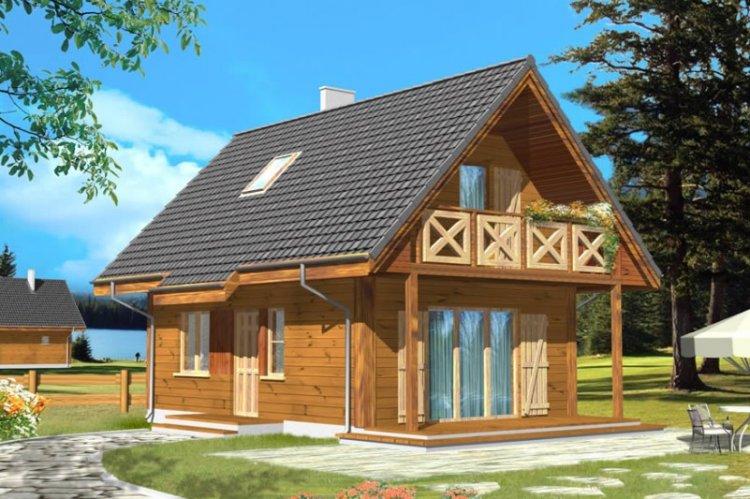 Дачный дом с мансардой - проекты и фото