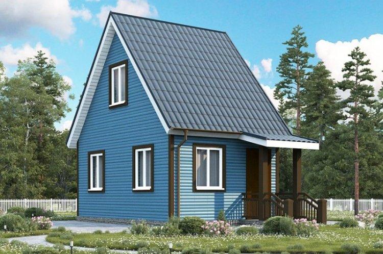 Дачный дом с мансардой - проекты и фото