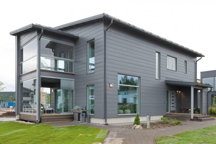 Дом в скандинавском стиле из блоков - проекты и фото