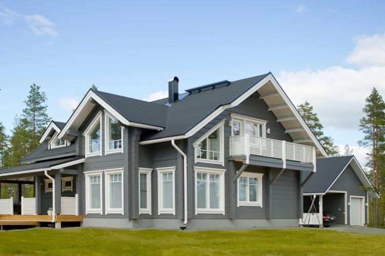 Дом в скандинавском стиле с балконом - проекты и фото