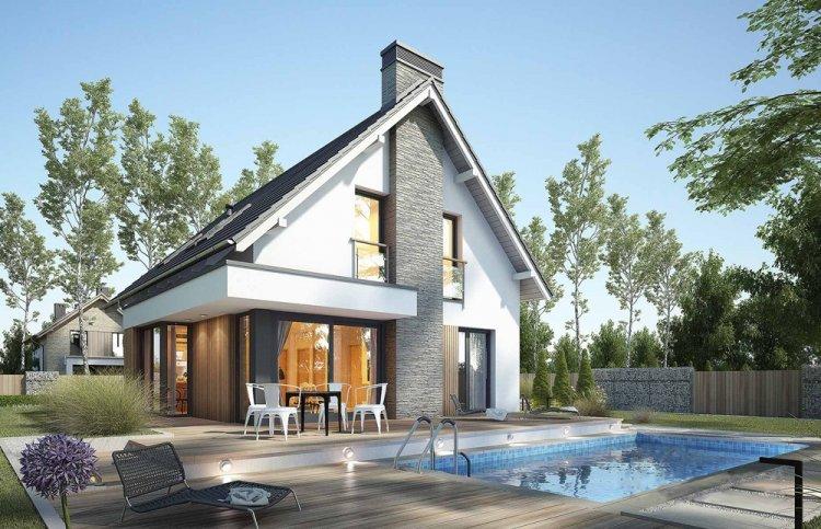 Дом в скандинавском стиле с мансардой - проекты и фото