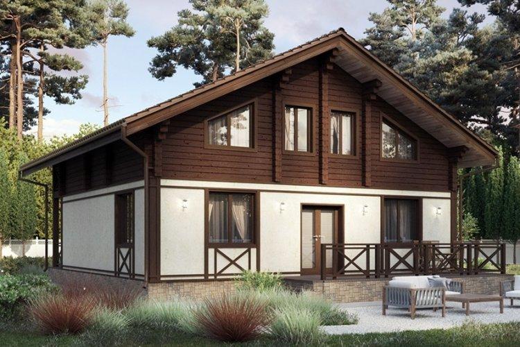 Дом в скандинавском стиле с мансардой - проекты и фото