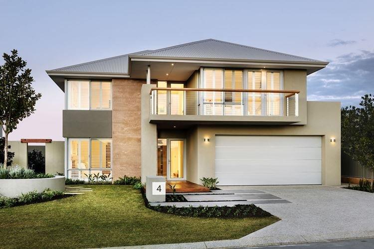 Двухэтажные дома в современном стиле