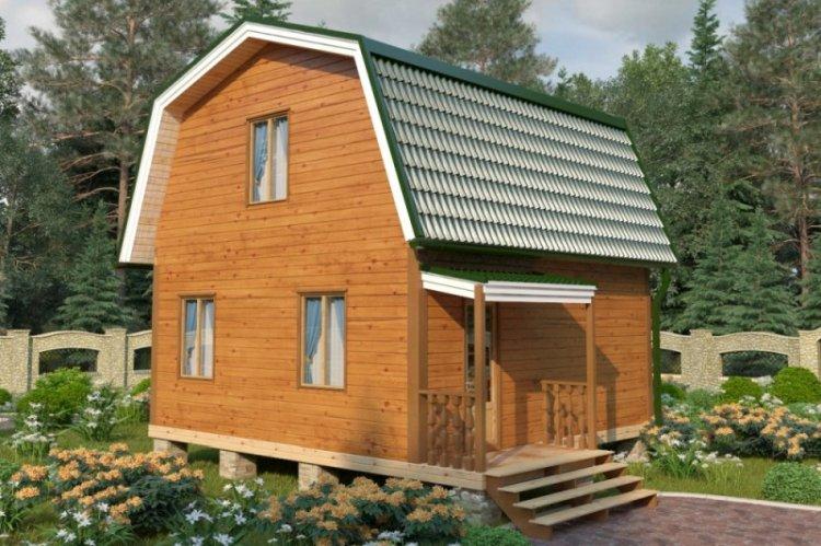Дом из бруса 6 на 6 - проекты и фото