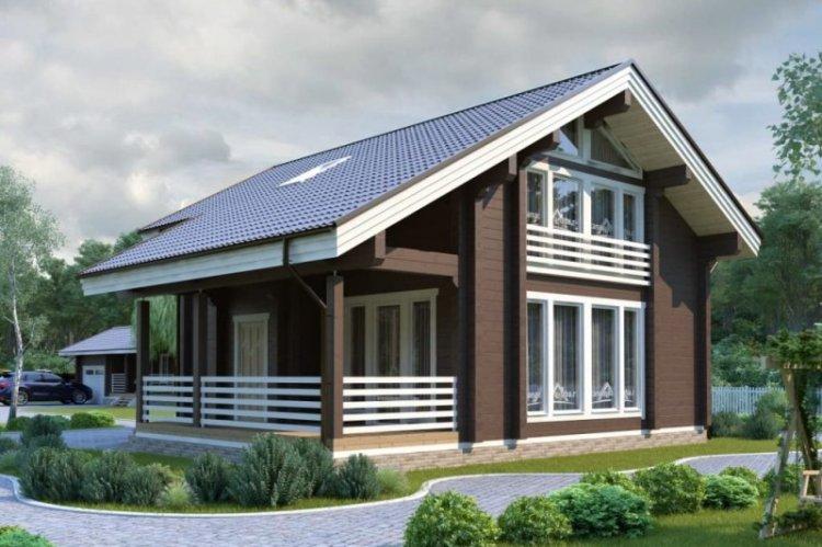 Дома из бруса с мансардой - проекты и фото