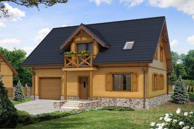 Дома из бруса с мансардой - проекты и фото