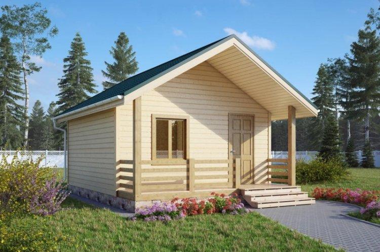 Дачные дома из бруса - проекты и фото