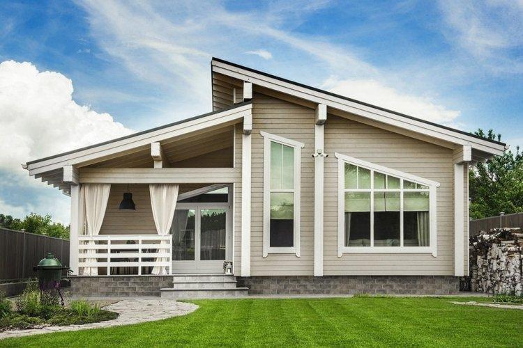 Дома из бруса с террасой - проекты и фото